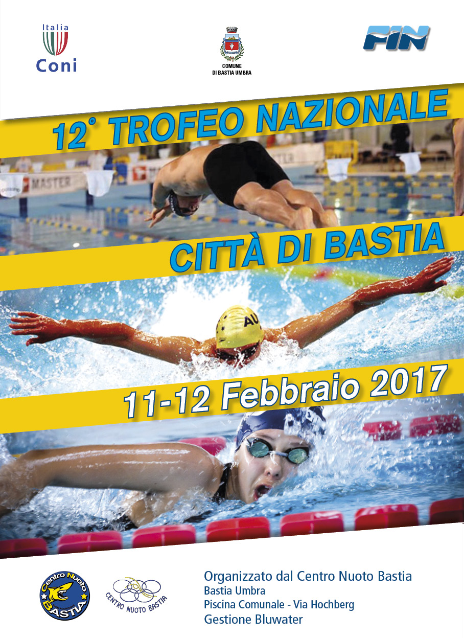 Locandina del 12 Trofeo di Bastia Umbria, Febbraio 2017.